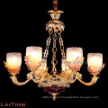 Lustre en bougie d&#39;or couvre lustre en verre de murano 88715